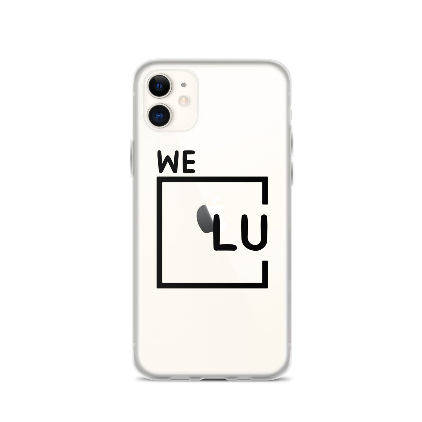 WLU Clear Case for iPhone® - Black Logo