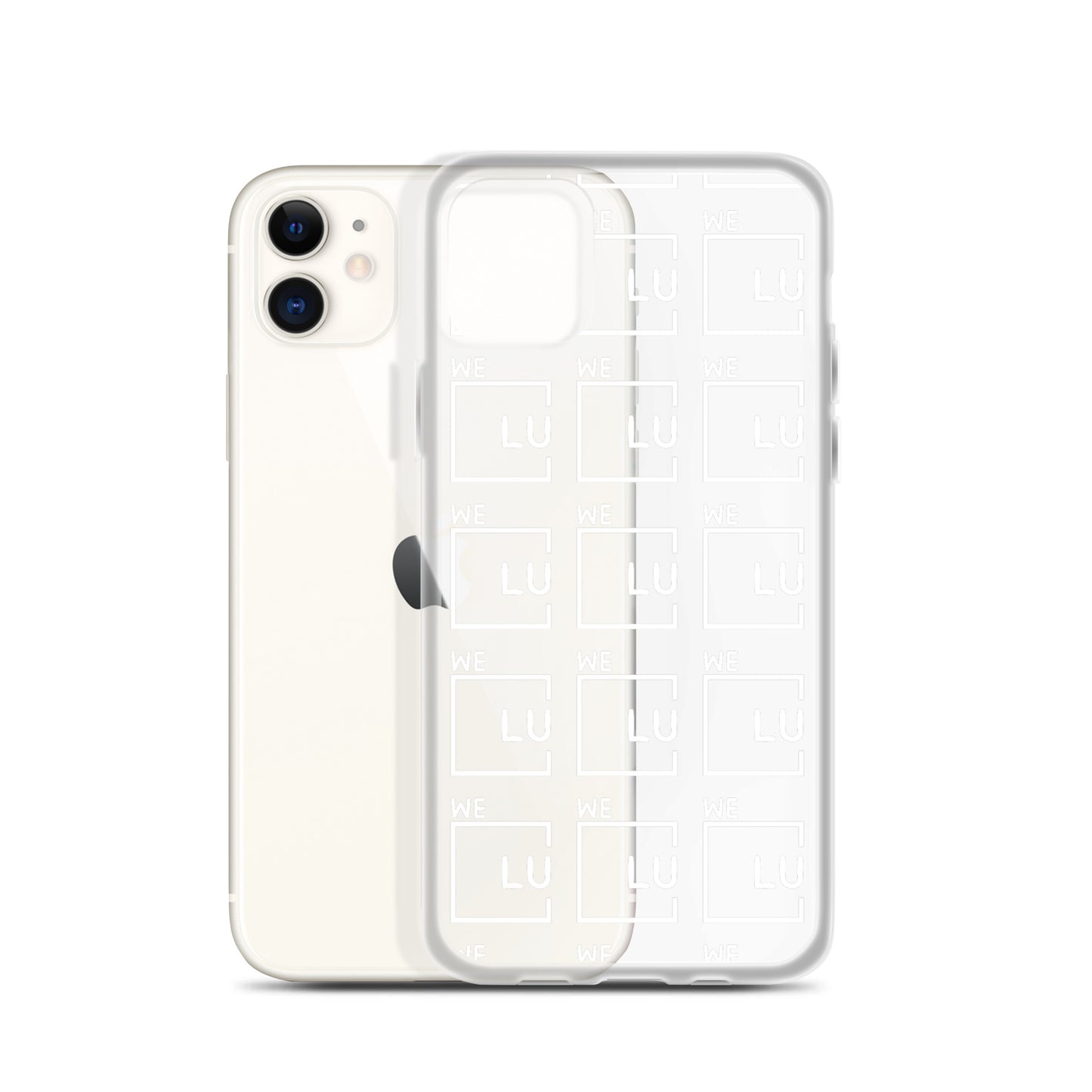 WLU Clear Case for iPhone® - White Logo