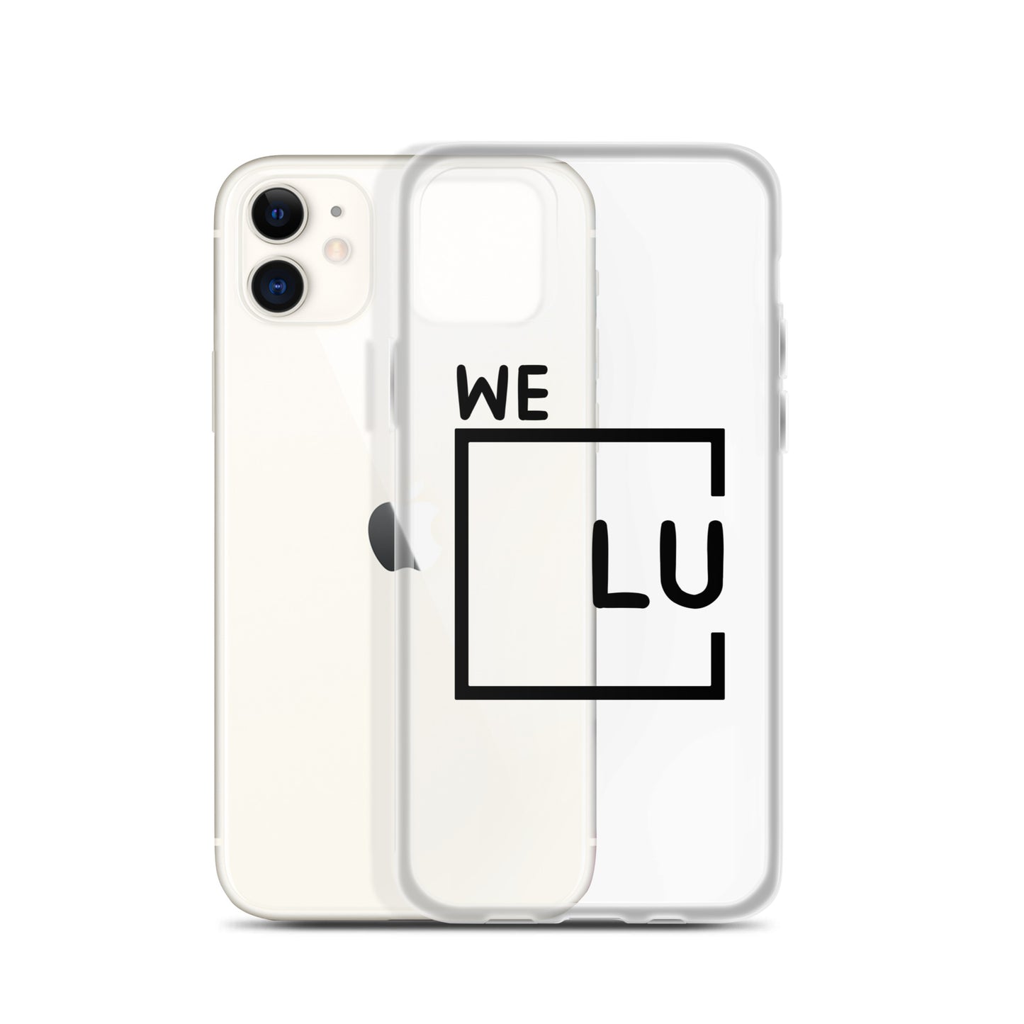 WLU Clear Case for iPhone® - Black Logo