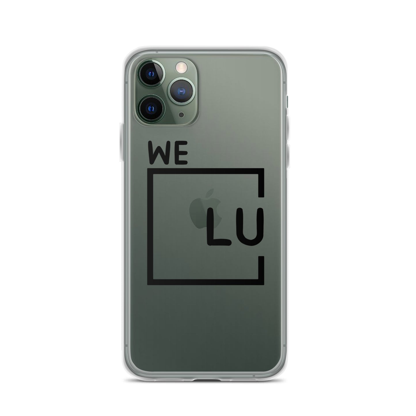 WLU Clear Case for iPhone® - Black Logo