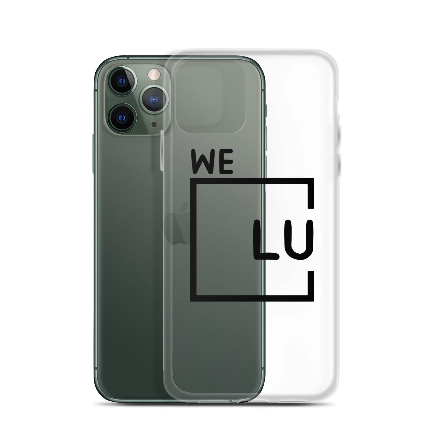 WLU Clear Case for iPhone® - Black Logo