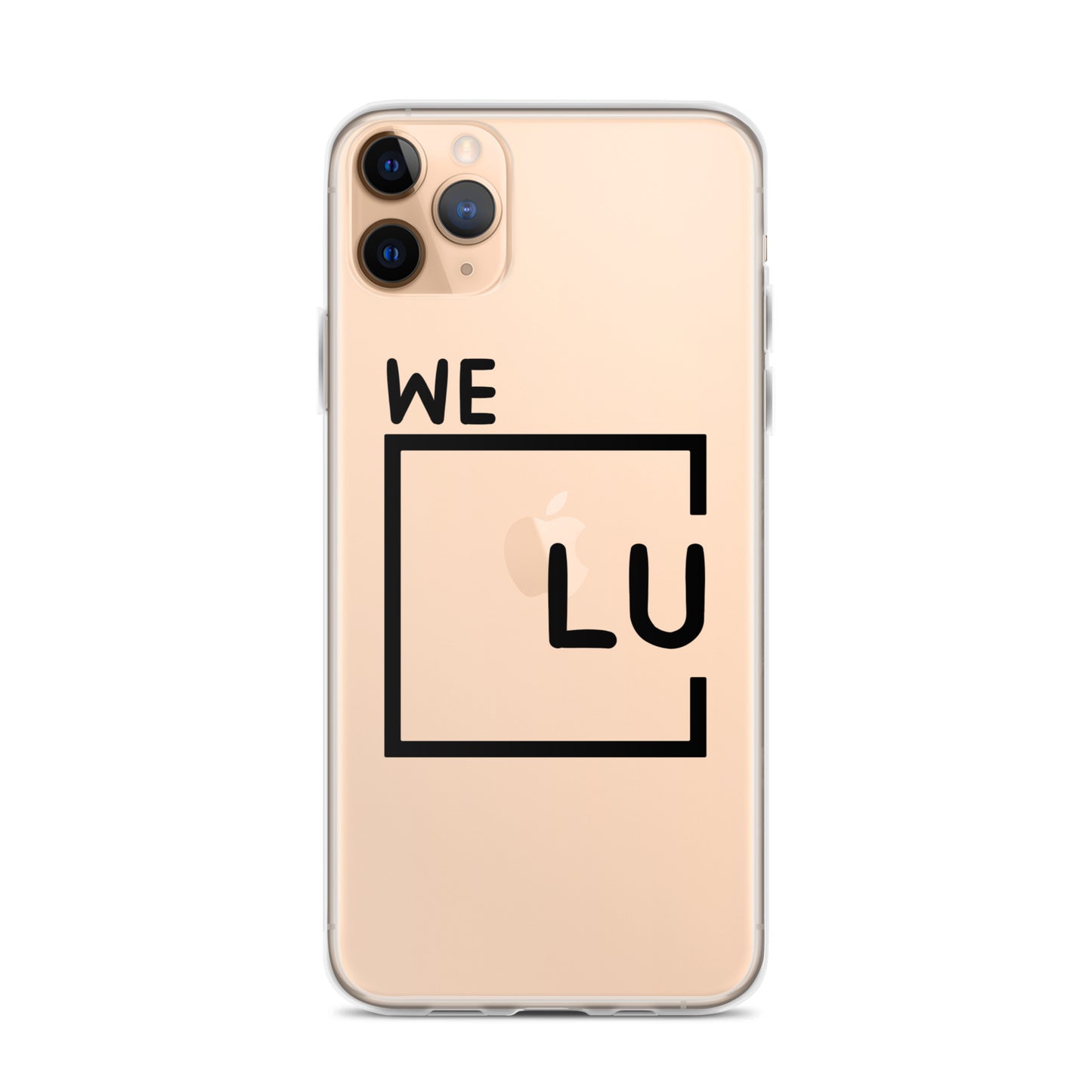 WLU Clear Case for iPhone® - Black Logo