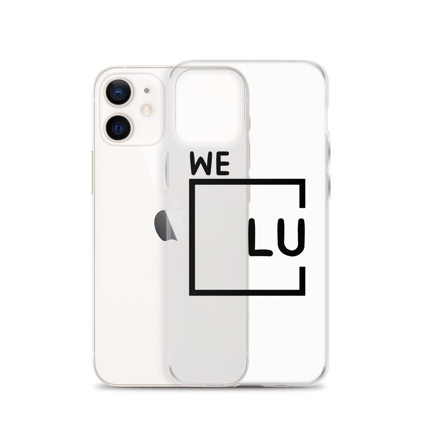 WLU Clear Case for iPhone® - Black Logo