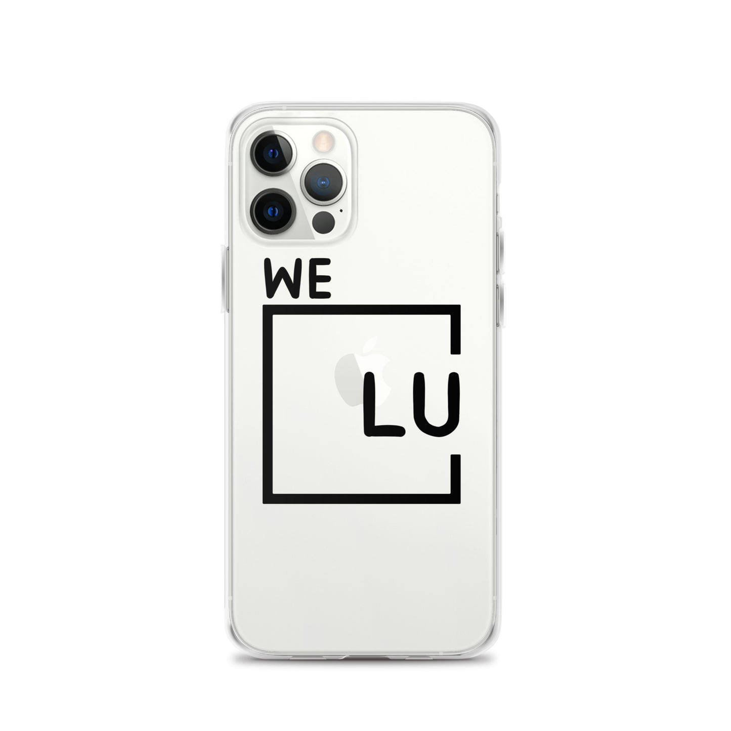 WLU Clear Case for iPhone® - Black Logo