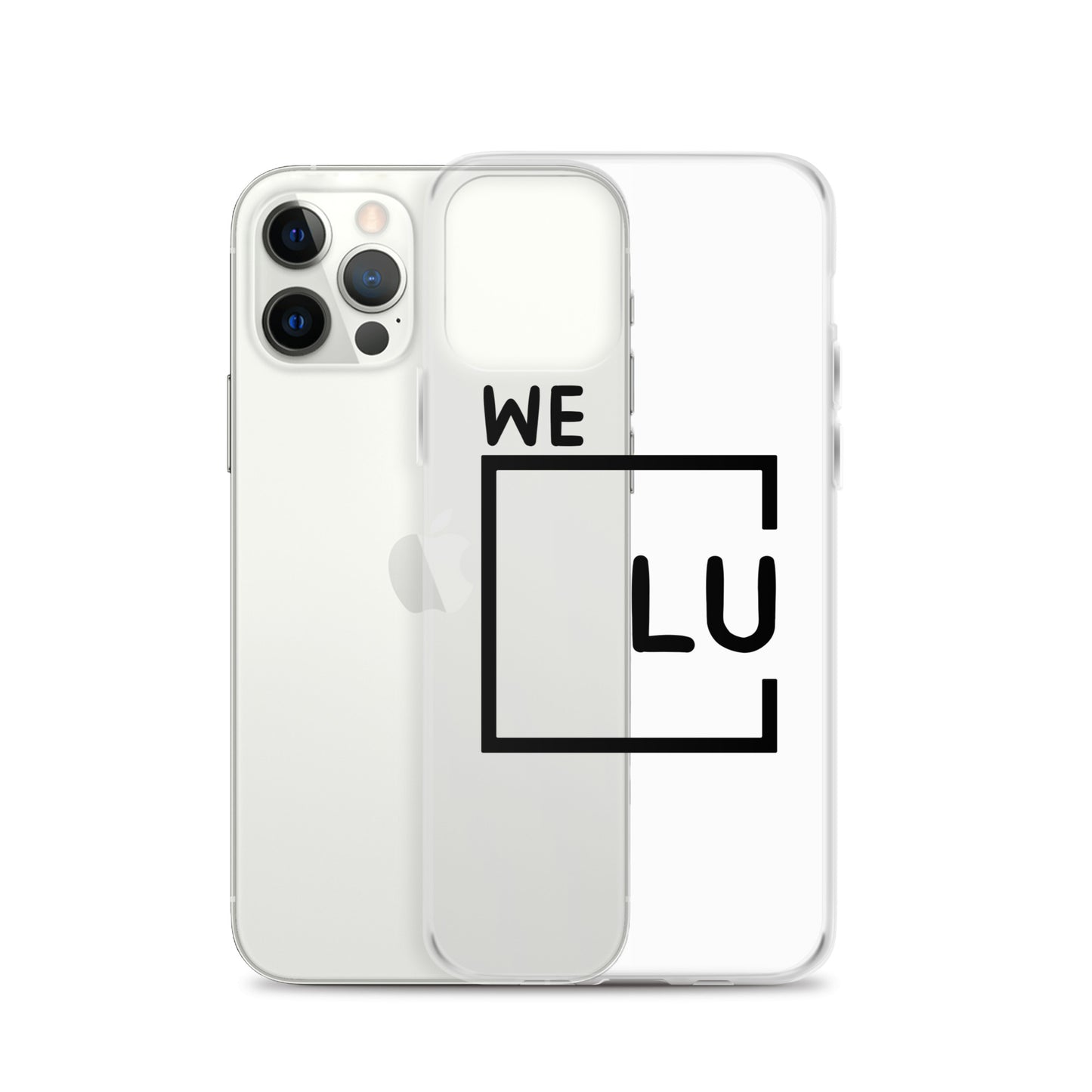 WLU Clear Case for iPhone® - Black Logo