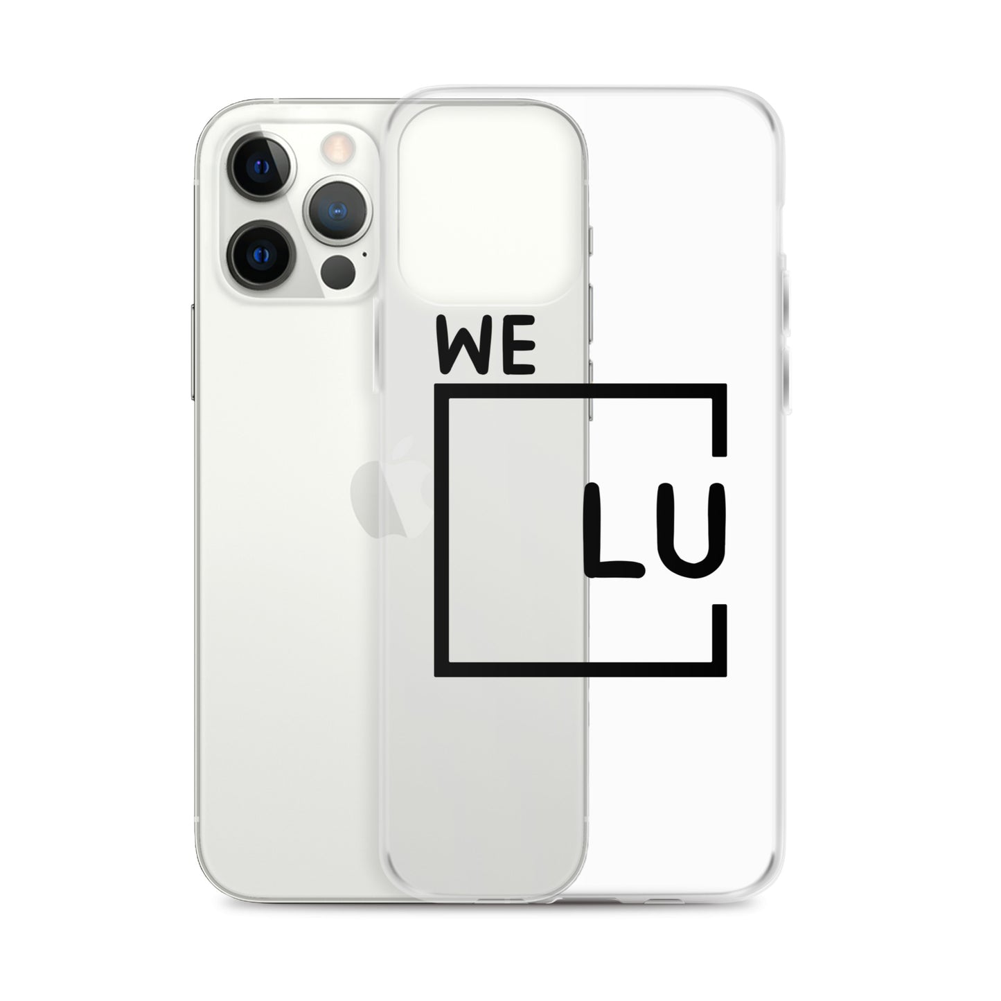 WLU Clear Case for iPhone® - Black Logo