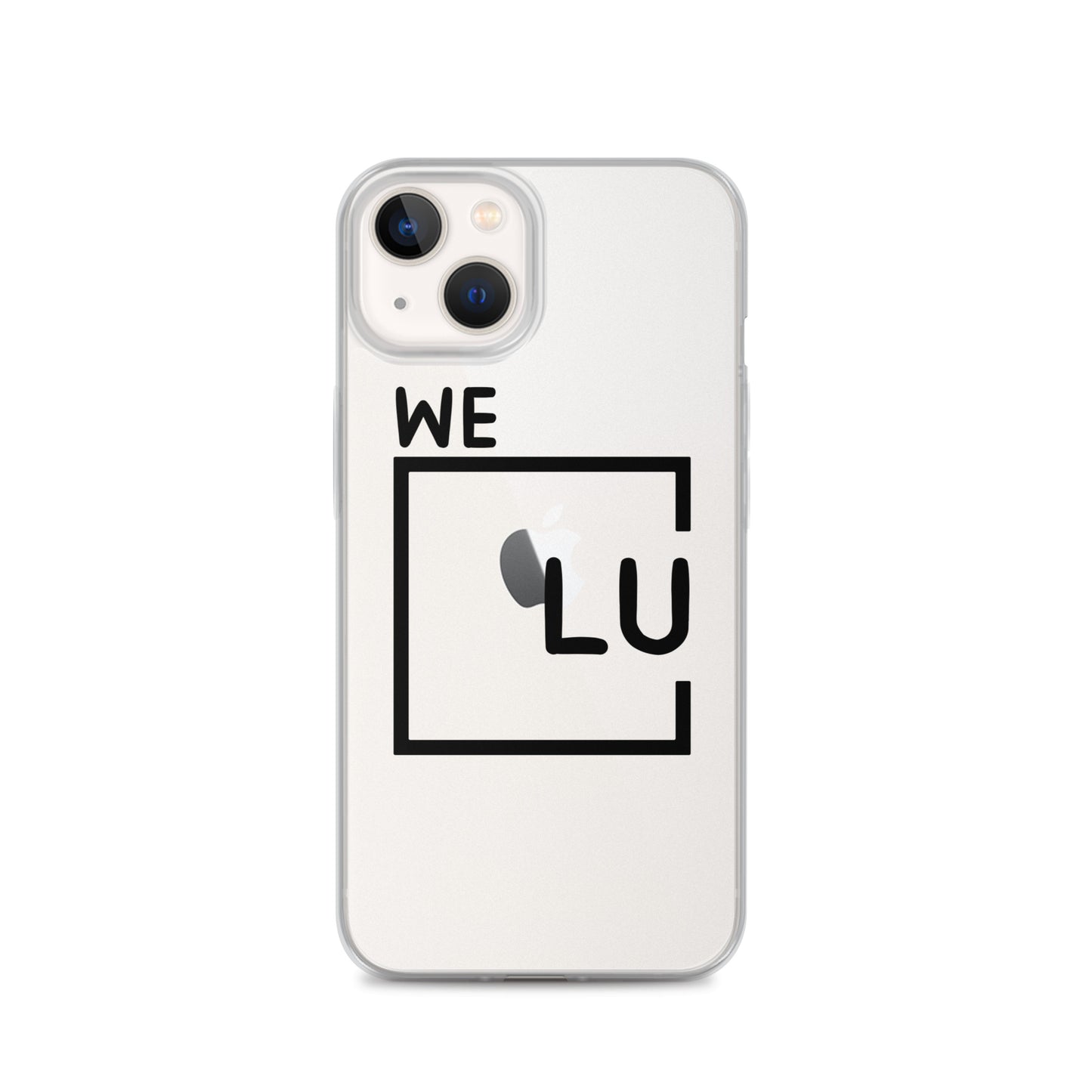 WLU Clear Case for iPhone® - Black Logo