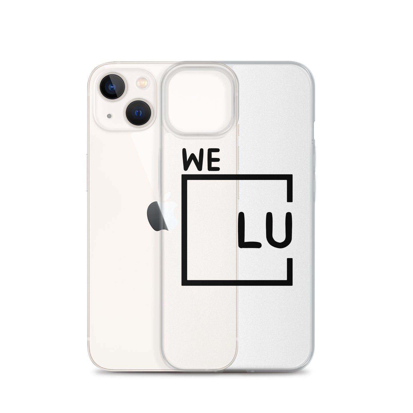 WLU Clear Case for iPhone® - Black Logo