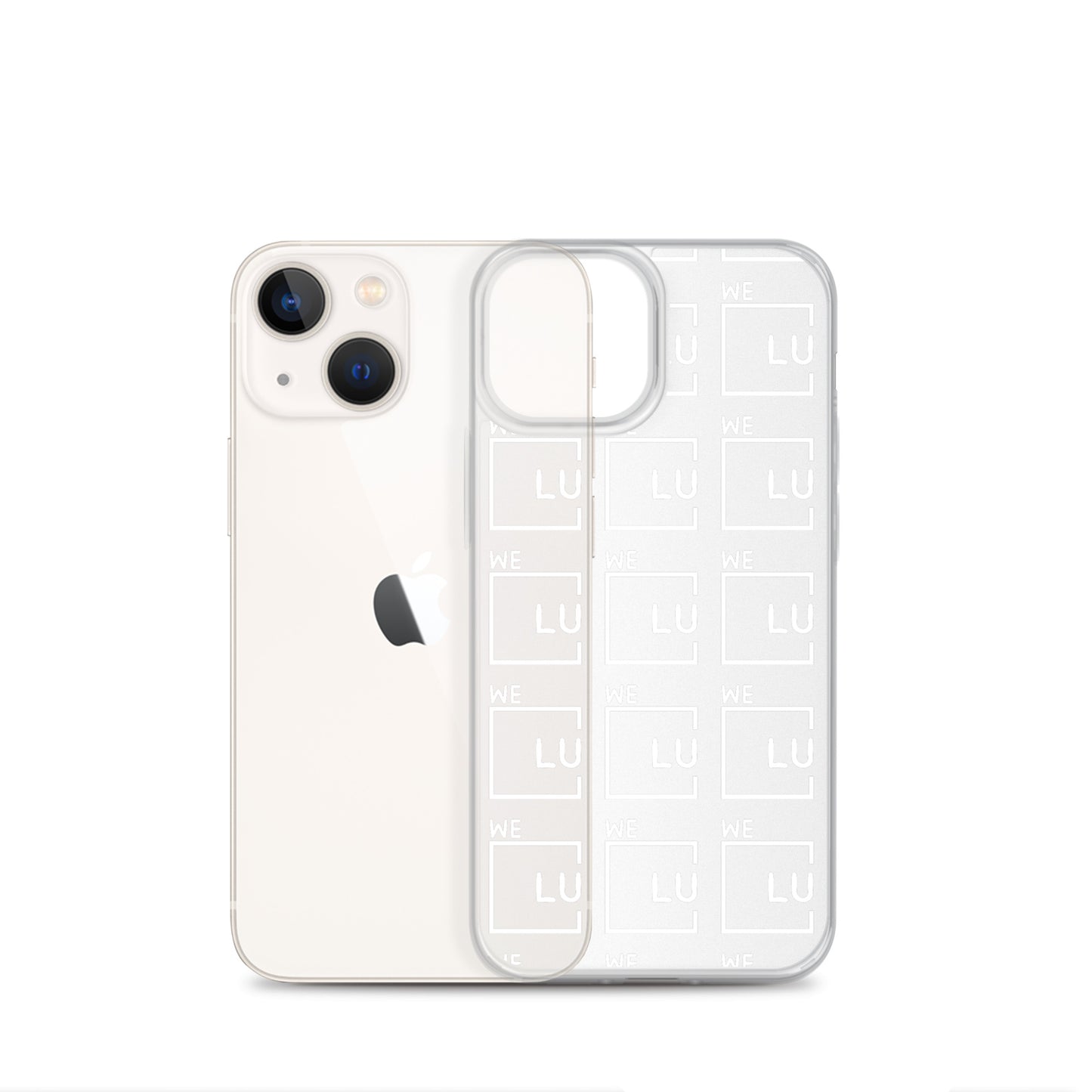 WLU Clear Case for iPhone® - White Logo