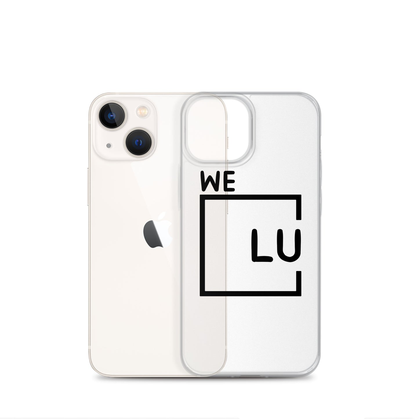 WLU Clear Case for iPhone® - Black Logo