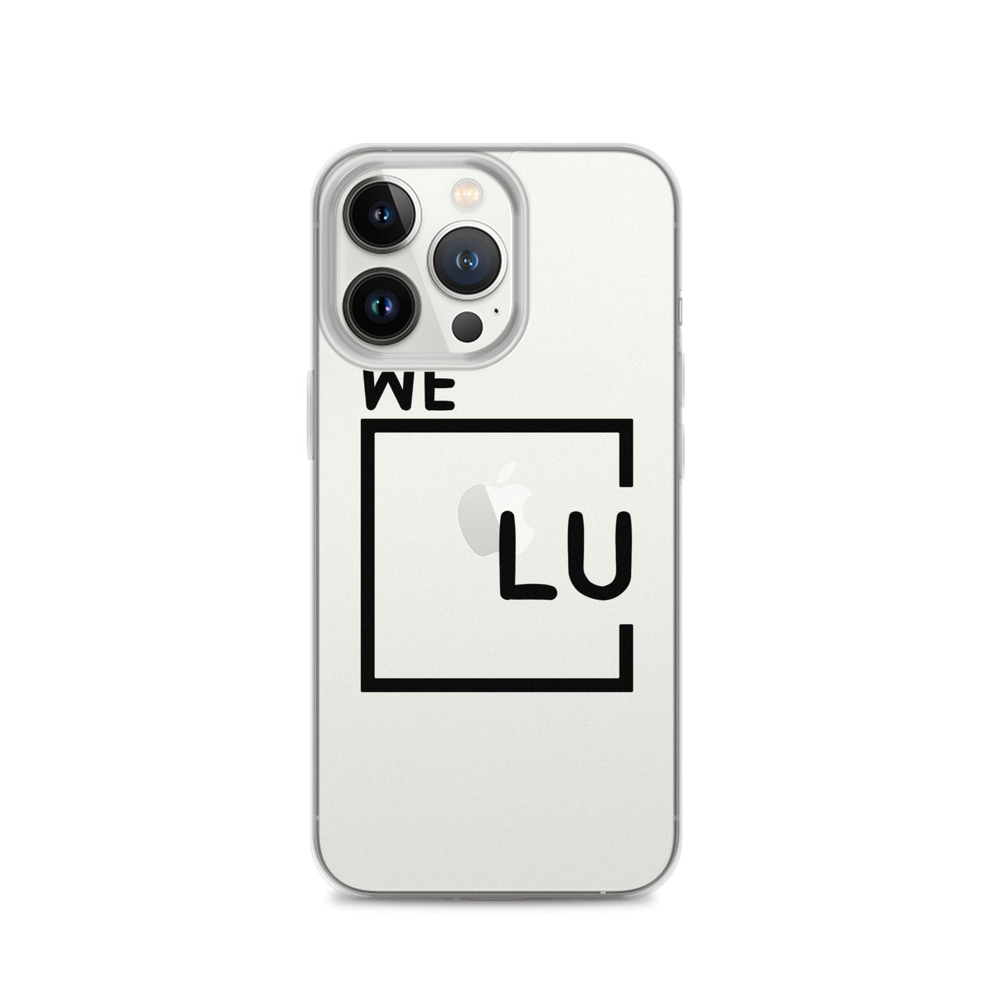 WLU Clear Case for iPhone® - Black Logo