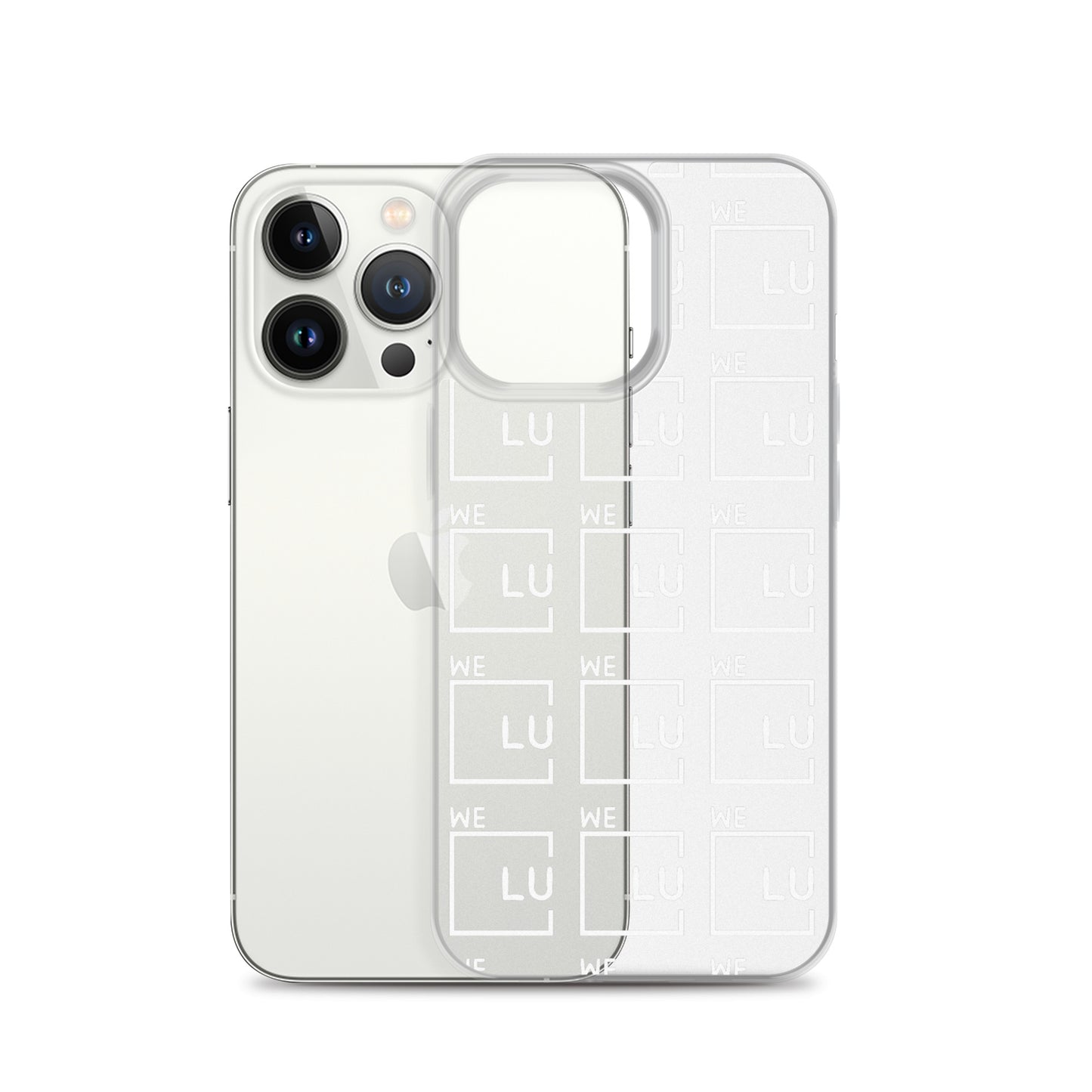 WLU Clear Case for iPhone® - White Logo