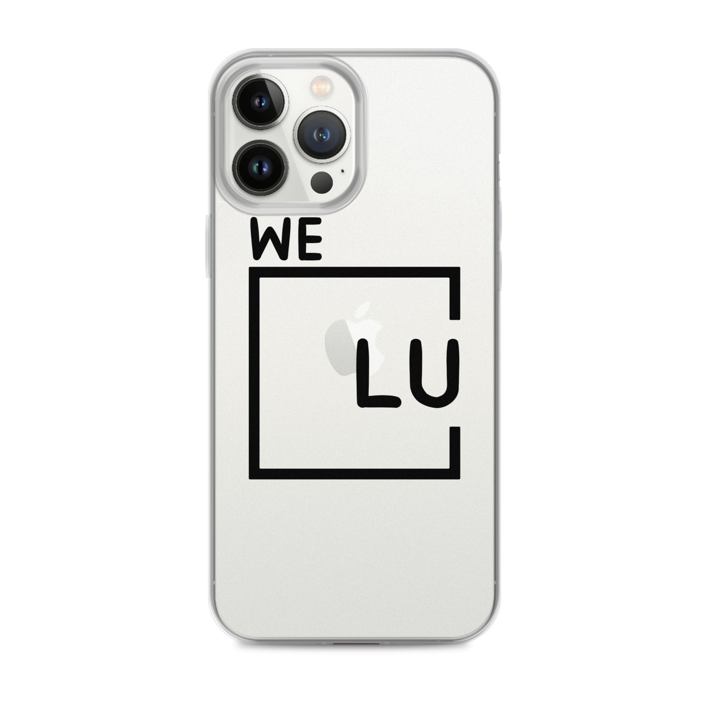 WLU Clear Case for iPhone® - Black Logo