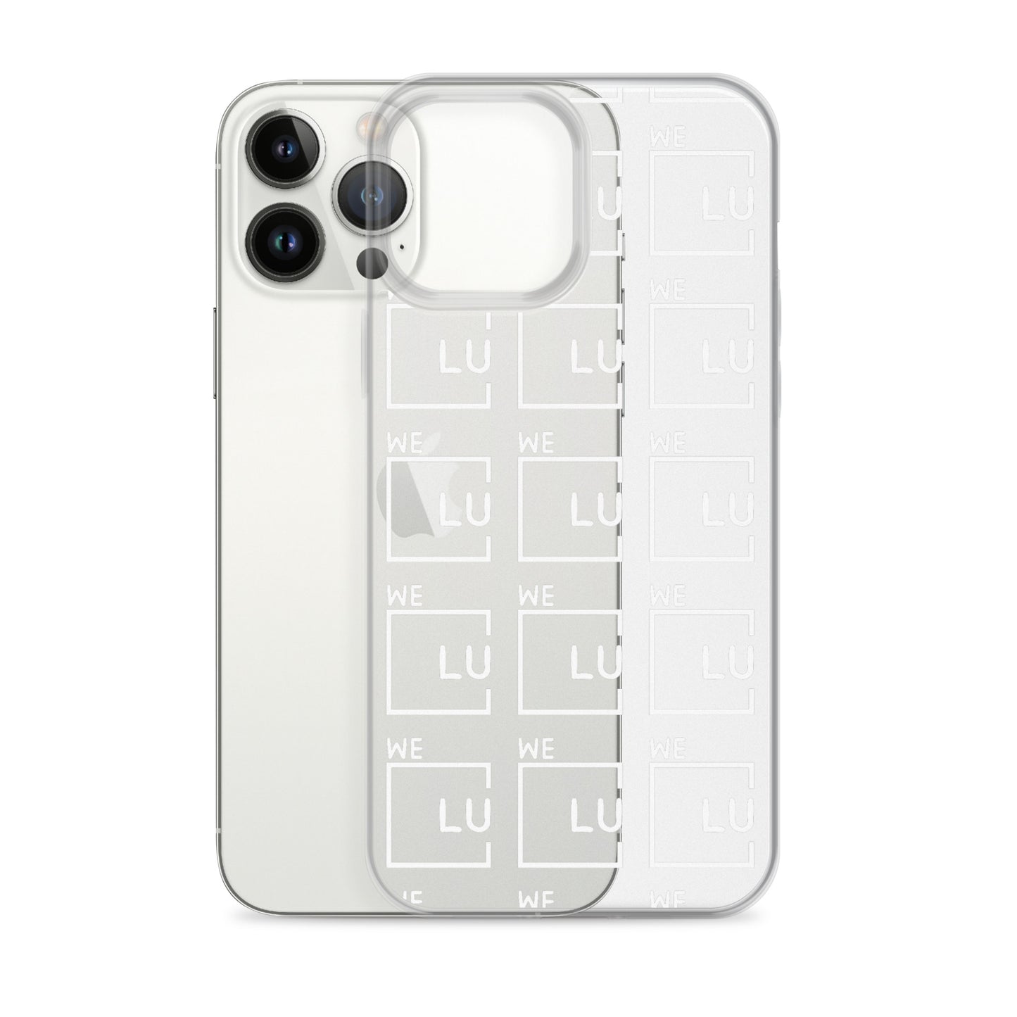 WLU Clear Case for iPhone® - White Logo