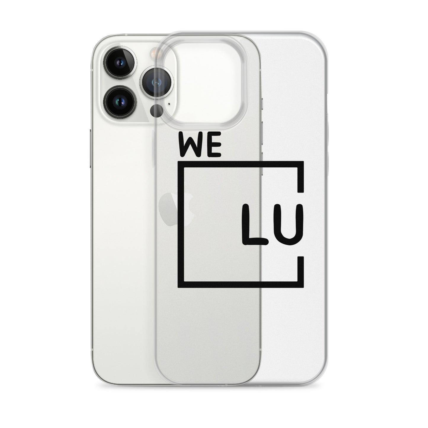 WLU Clear Case for iPhone® - Black Logo