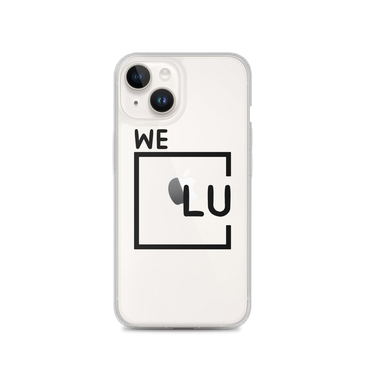 WLU Clear Case for iPhone® - Black Logo