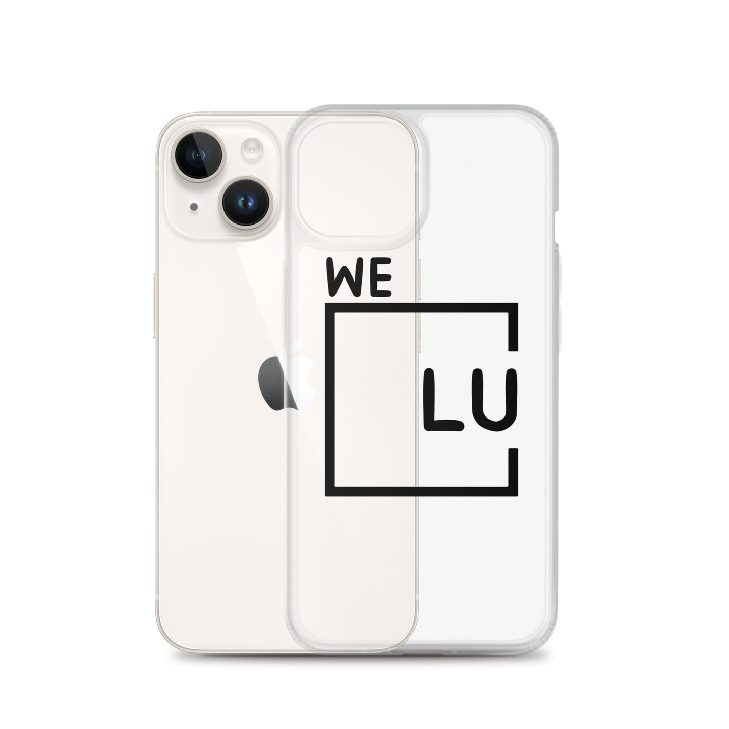 WLU Clear Case for iPhone® - Black Logo