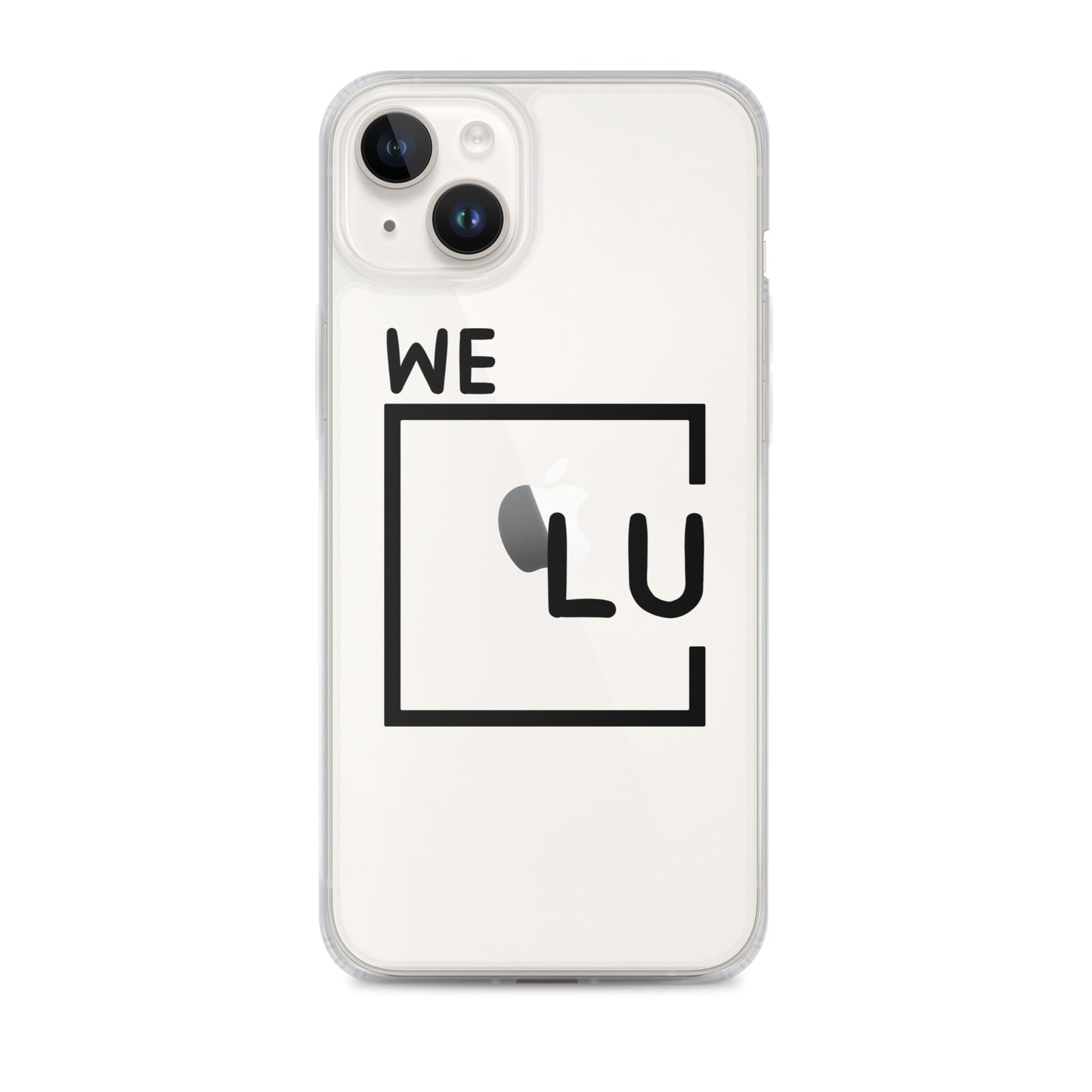 WLU Clear Case for iPhone® - Black Logo