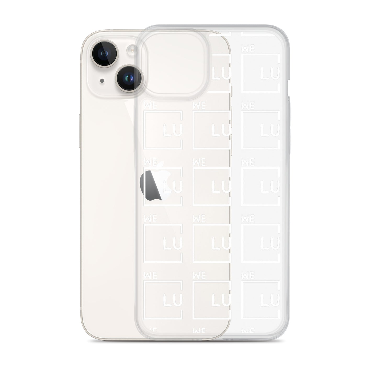 WLU Clear Case for iPhone® - White Logo