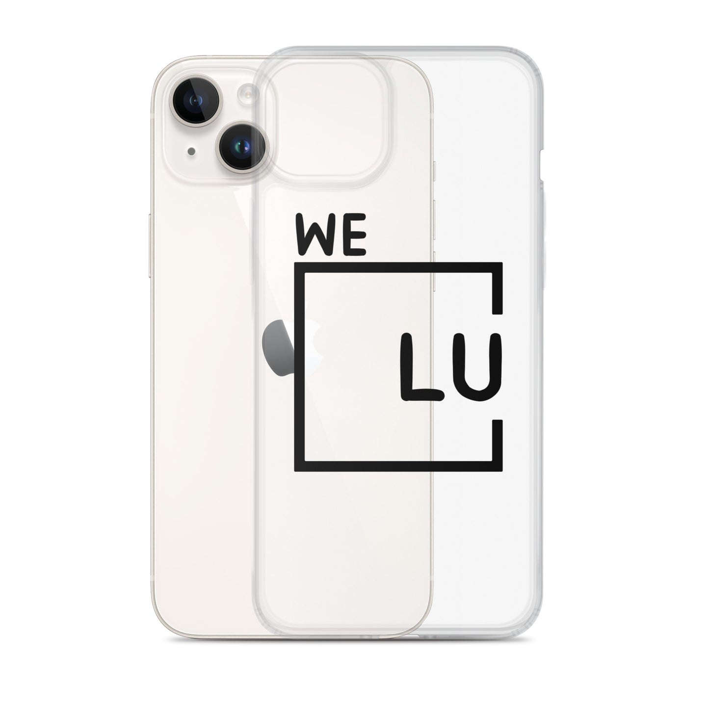 WLU Clear Case for iPhone® - Black Logo