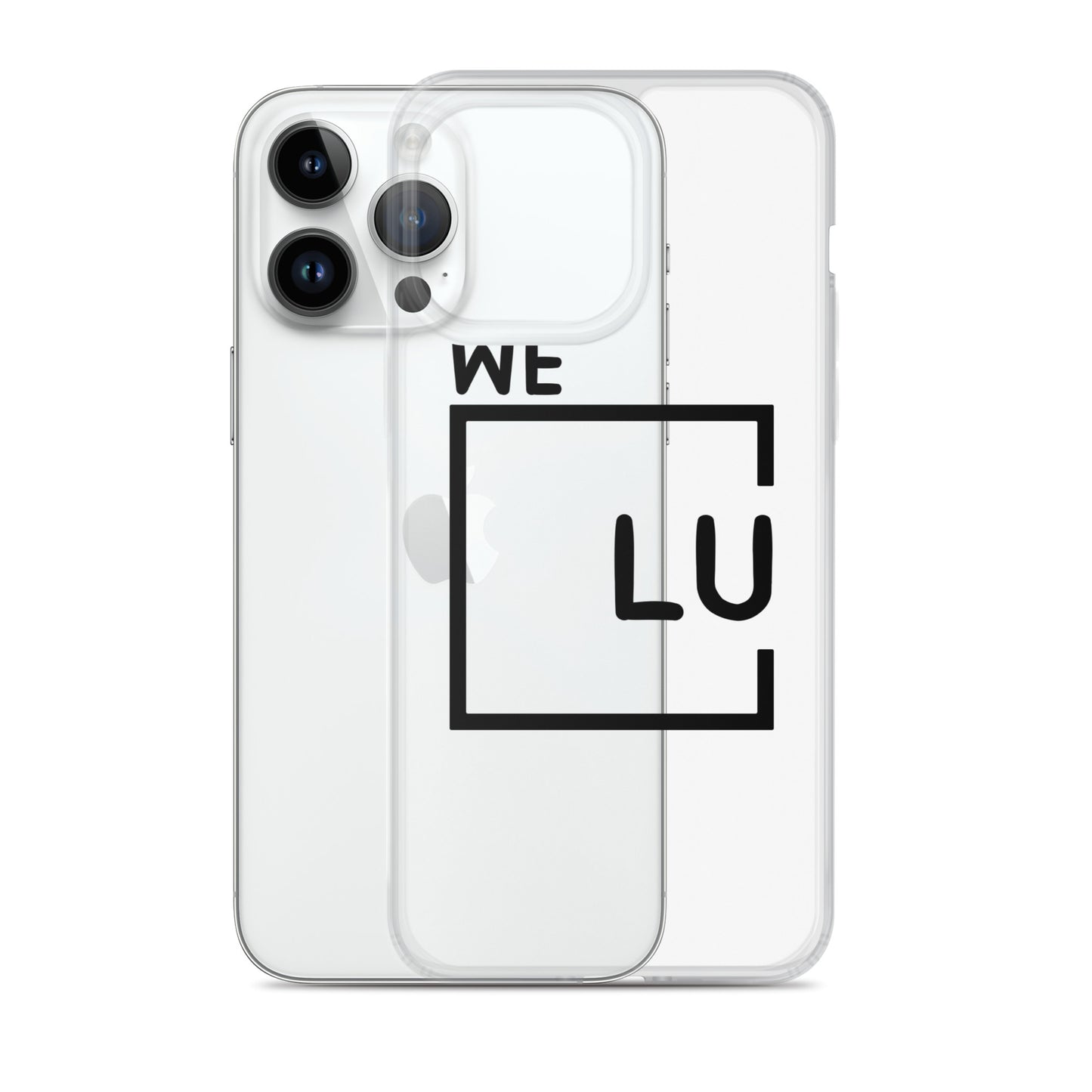 WLU Clear Case for iPhone® - Black Logo