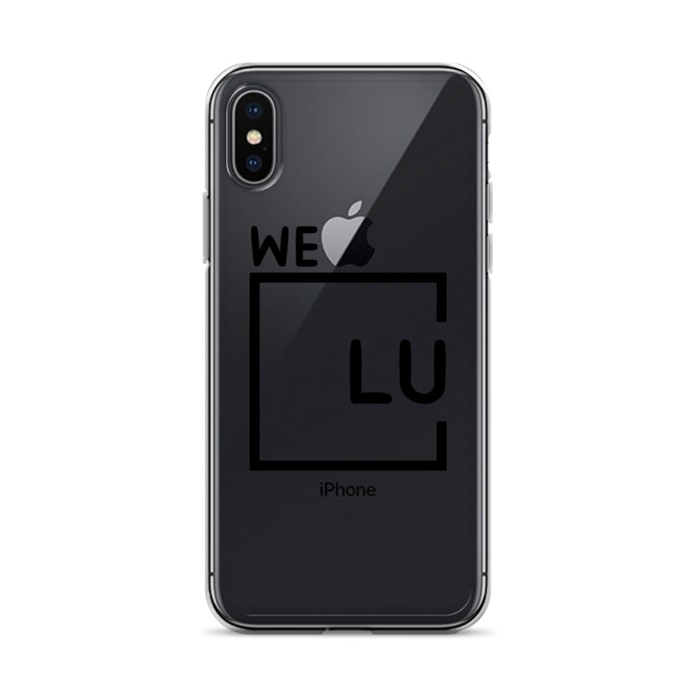 WLU Clear Case for iPhone® - Black Logo