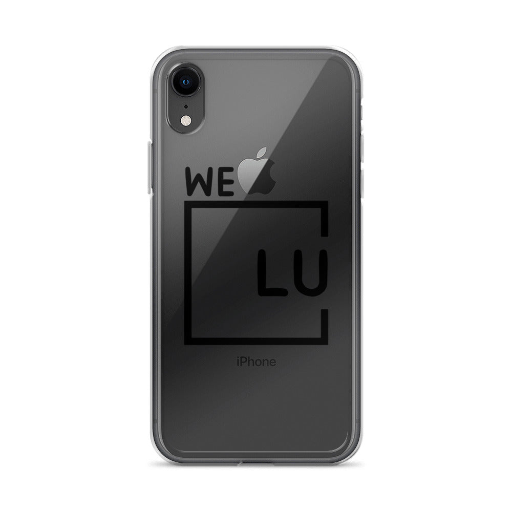 WLU Clear Case for iPhone® - Black Logo