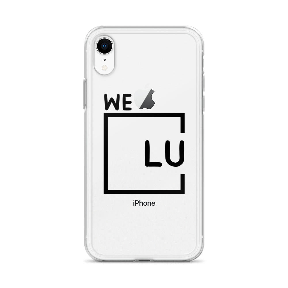 WLU Clear Case for iPhone® - Black Logo