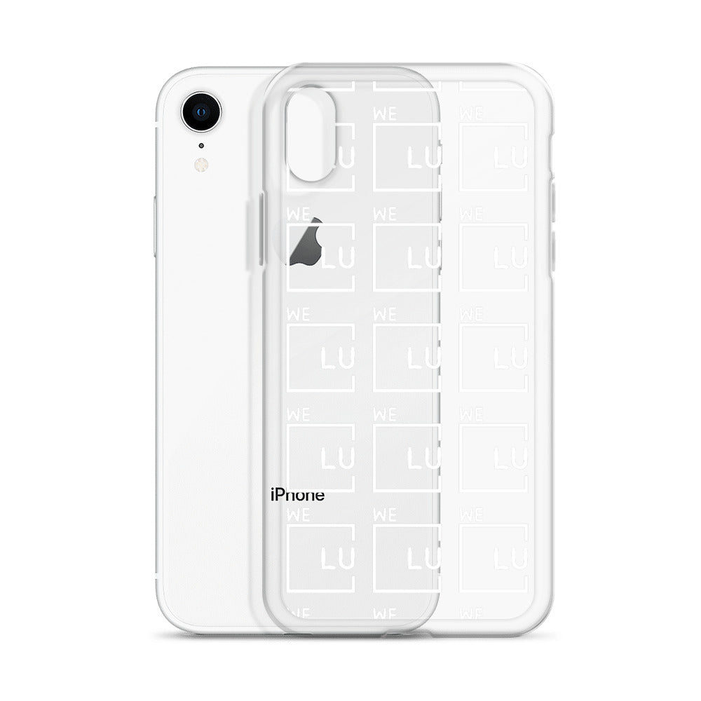 WLU Clear Case for iPhone® - White Logo