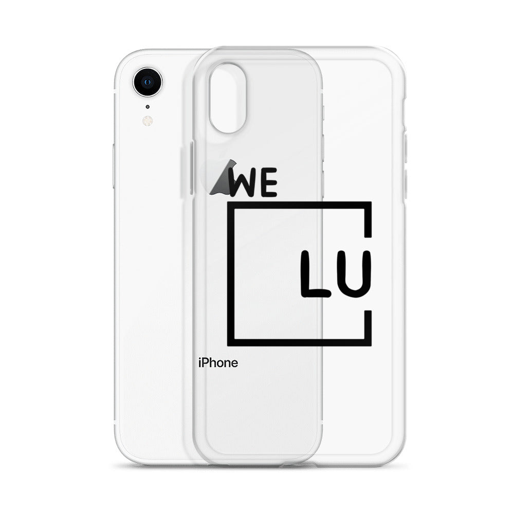 WLU Clear Case for iPhone® - Black Logo