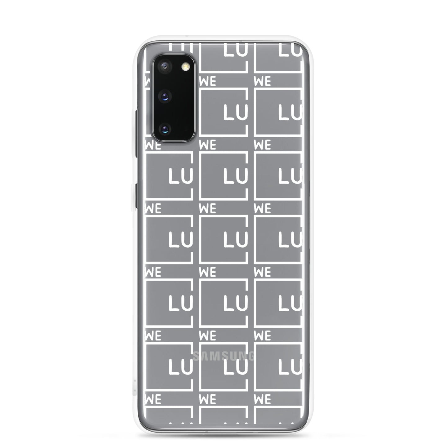 WLU Clear Case for Samsung® - White Logo