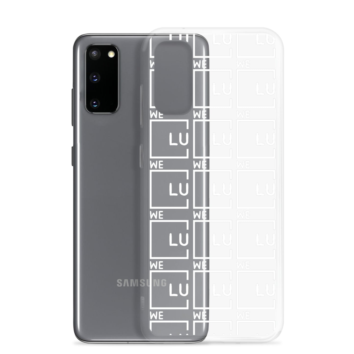 WLU Clear Case for Samsung® - White Logo