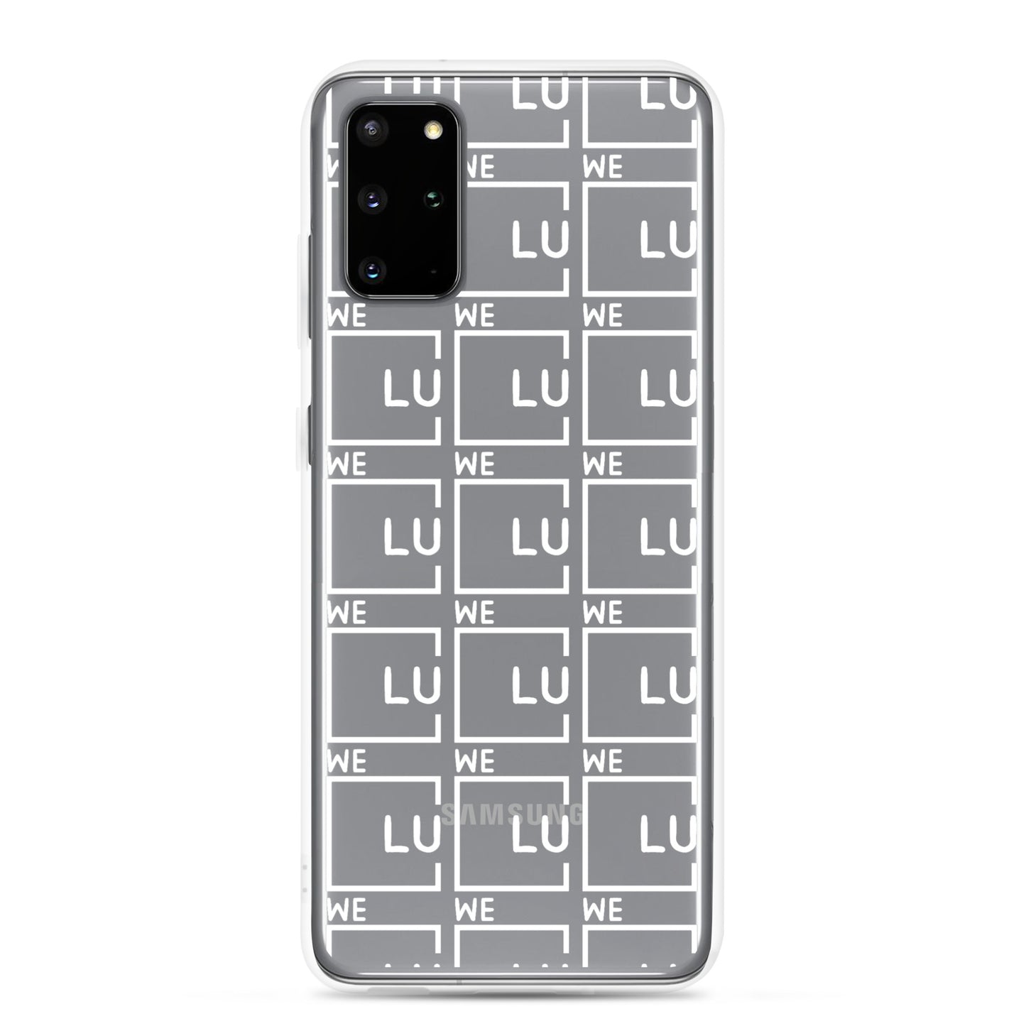 WLU Clear Case for Samsung® - White Logo