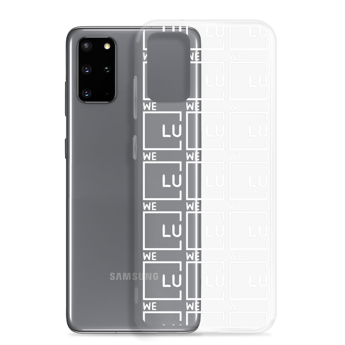 WLU Clear Case for Samsung® - White Logo