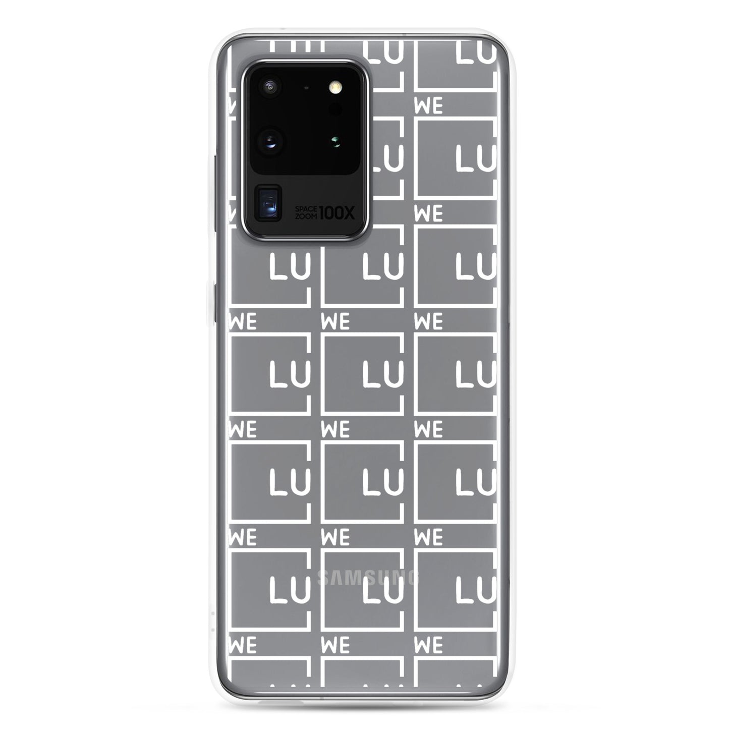 WLU Clear Case for Samsung® - White Logo