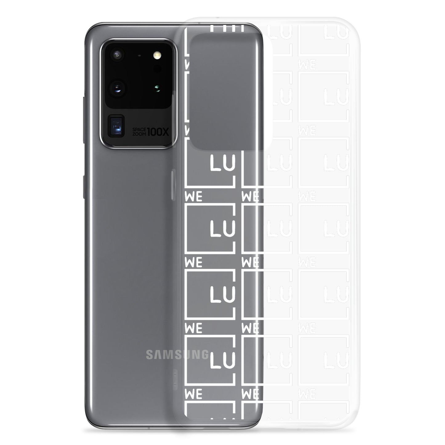 WLU Clear Case for Samsung® - White Logo