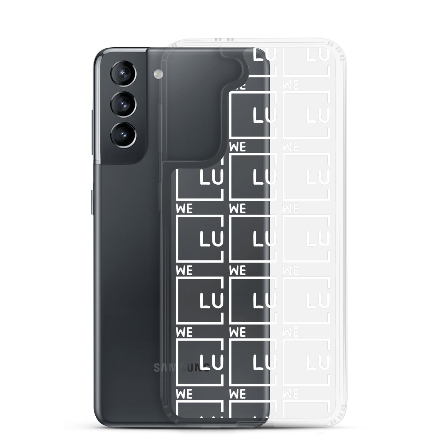 WLU Clear Case for Samsung® - White Logo