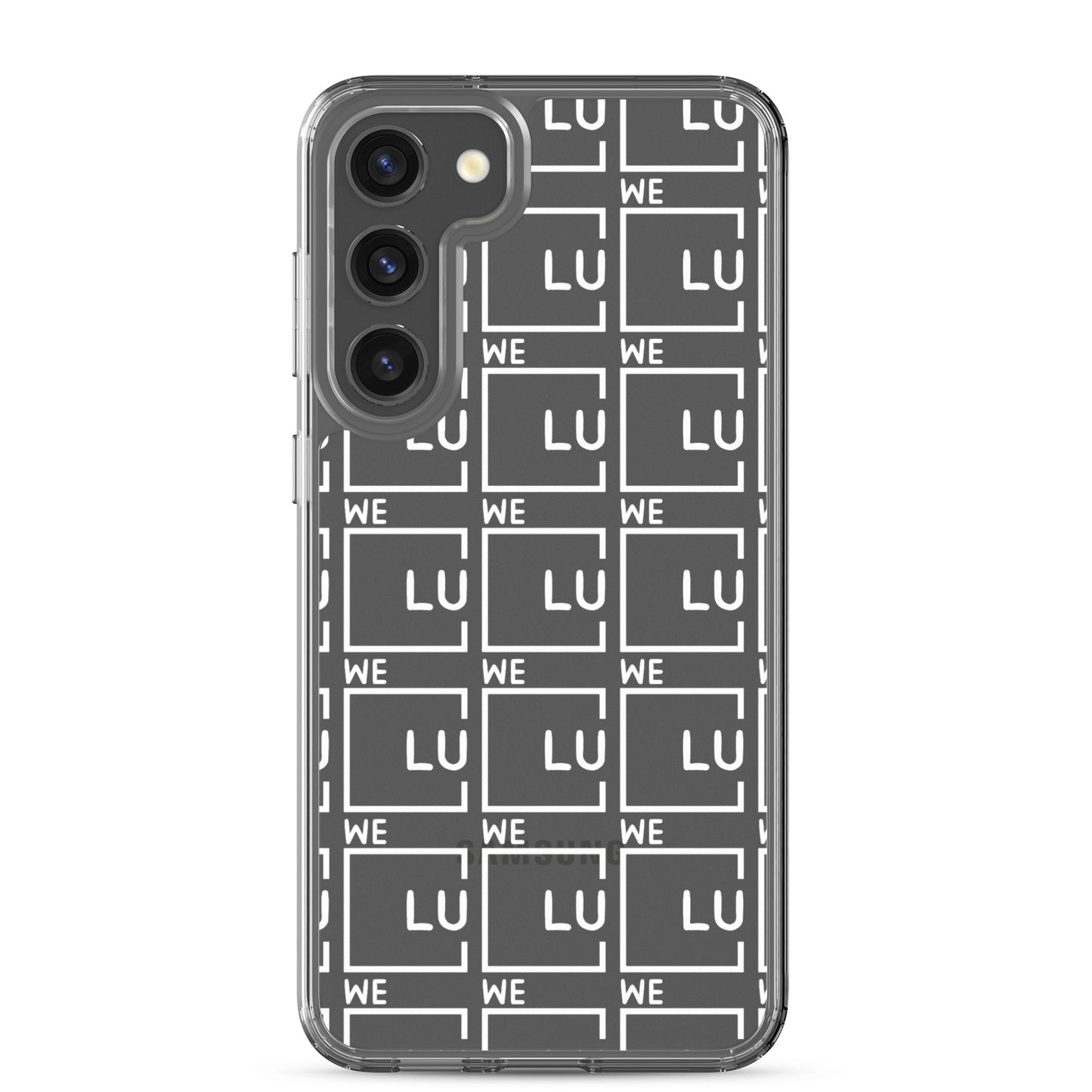 WLU Clear Case for Samsung® - White Logo