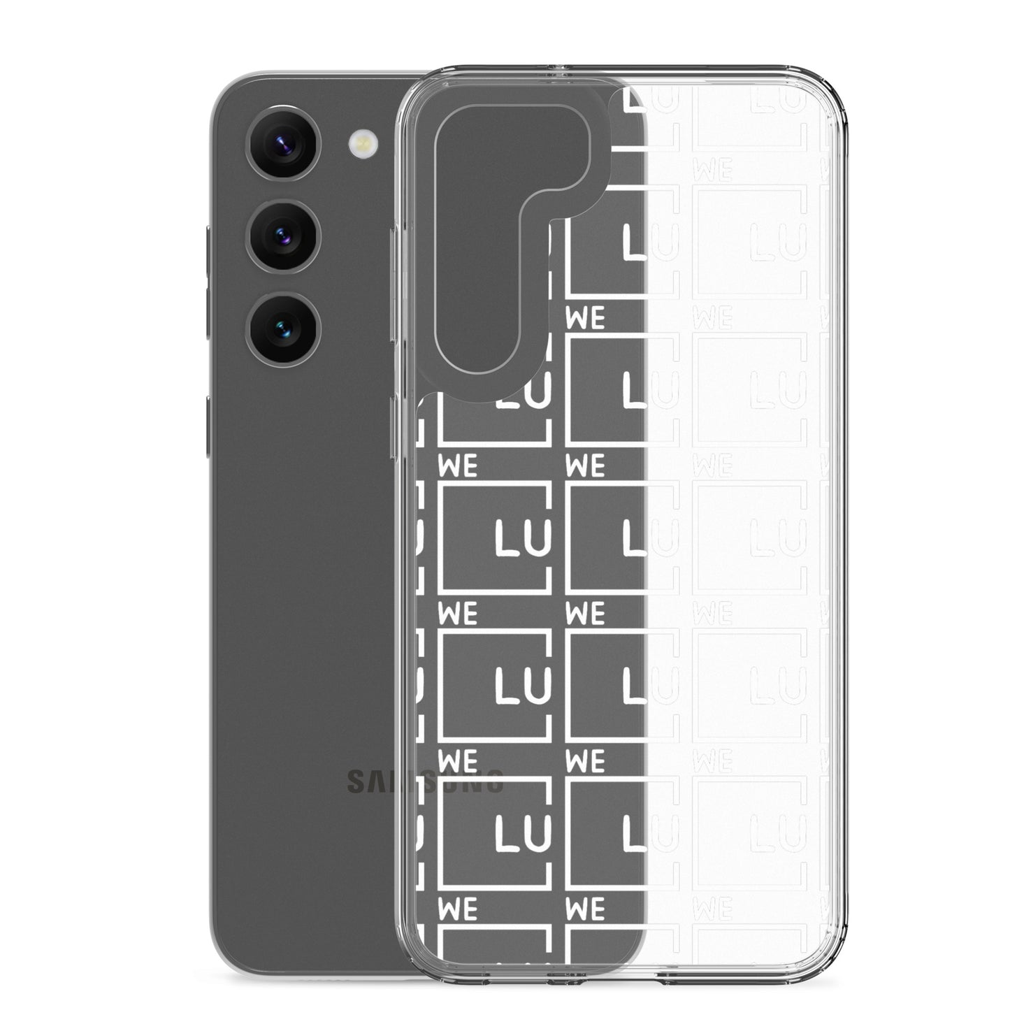 WLU Clear Case for Samsung® - White Logo