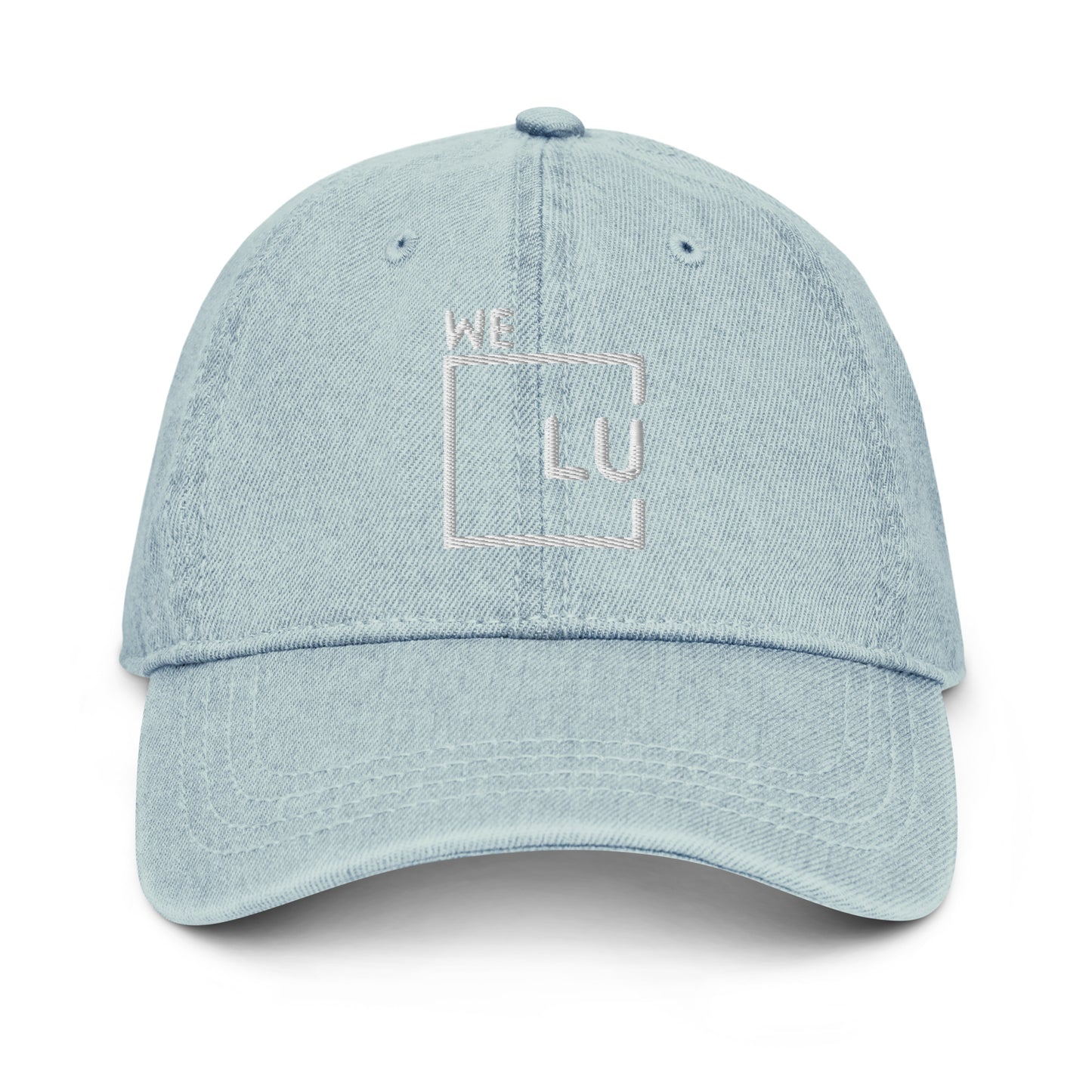 WLU Denim Hat - Gray Logo