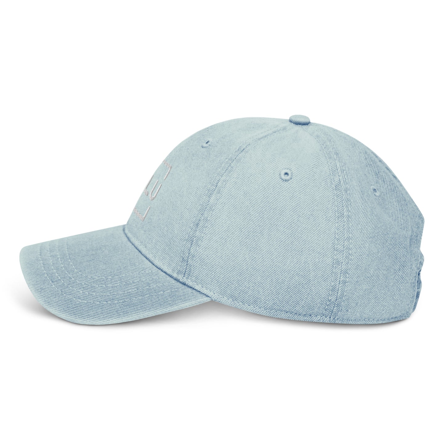 WLU Denim Hat - Gray Logo