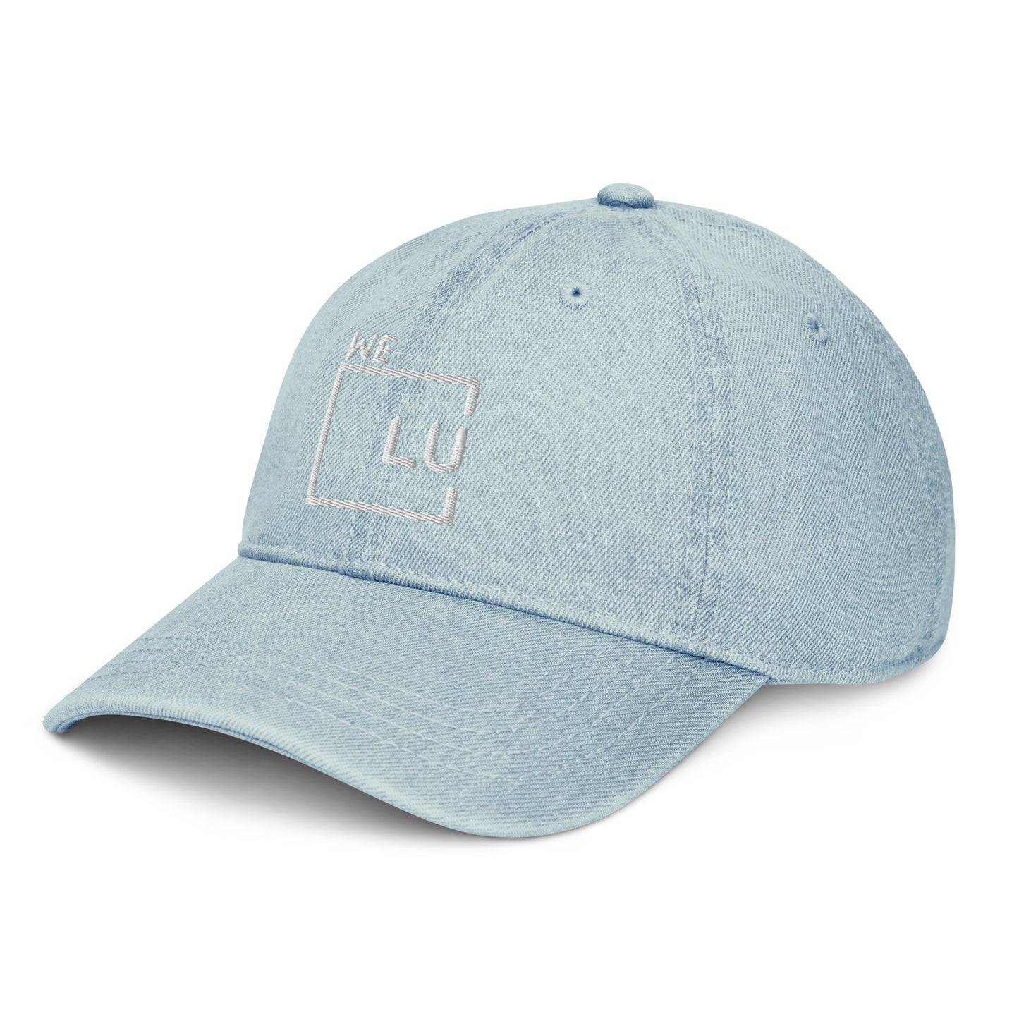 WLU Denim Hat - Gray Logo