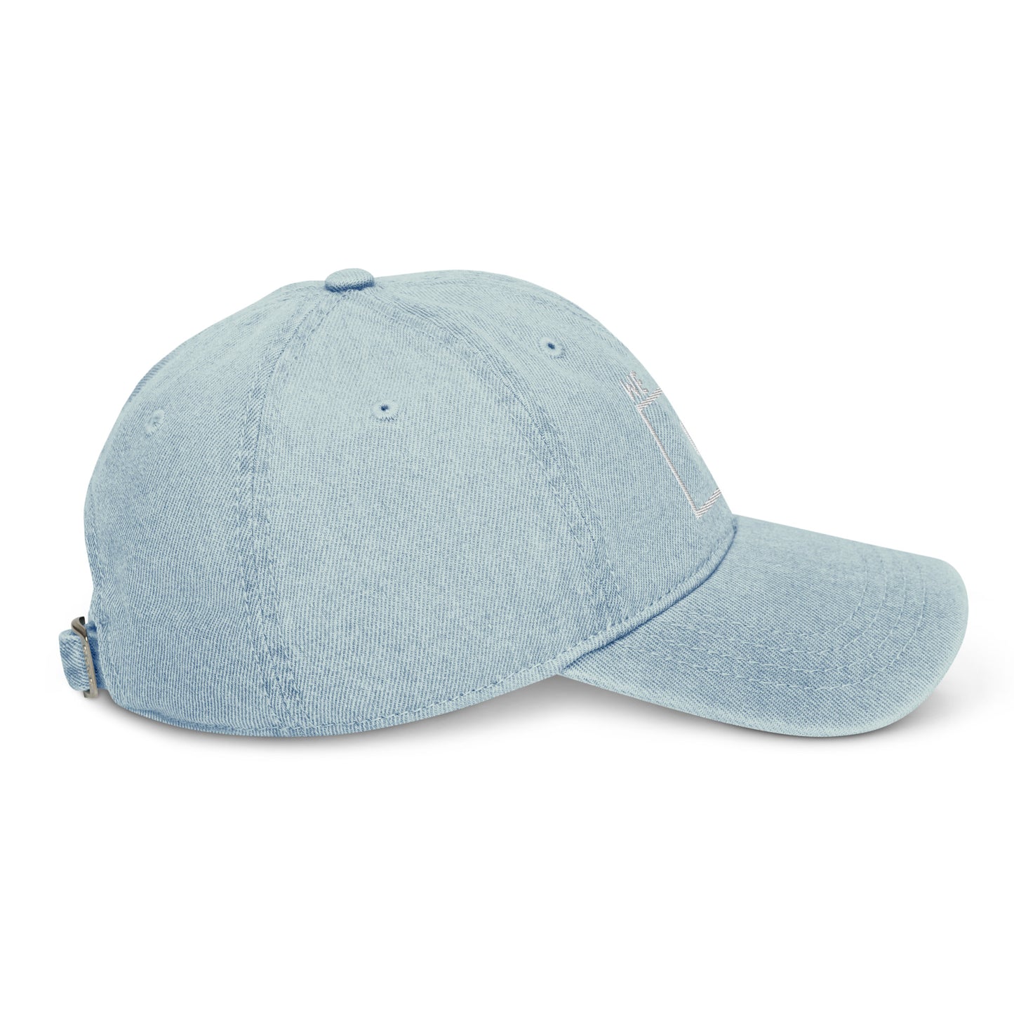 WLU Denim Hat - Gray Logo