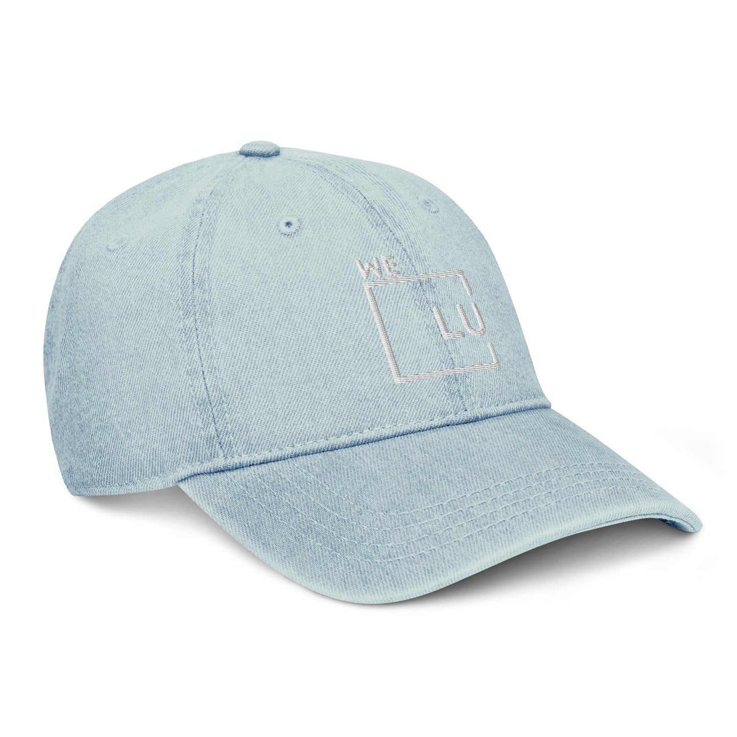 WLU Denim Hat - Gray Logo