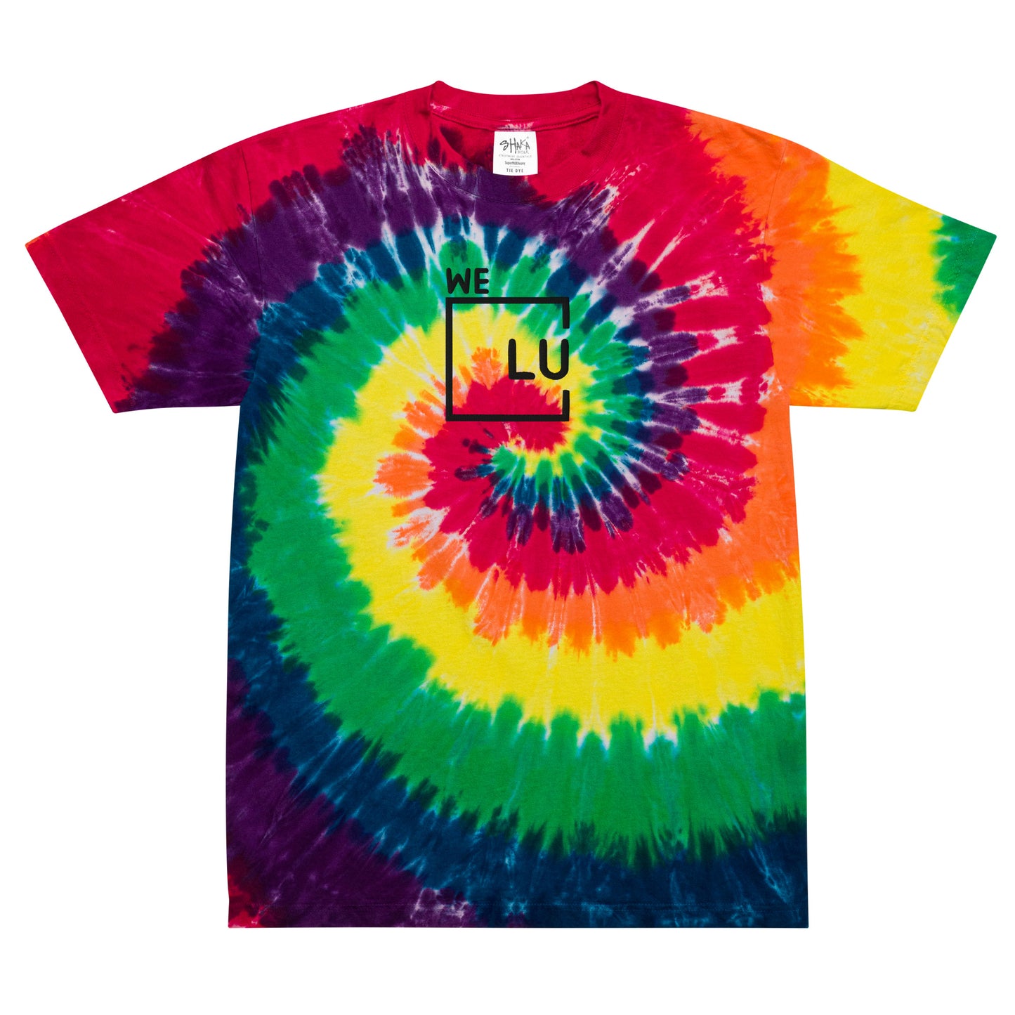 WLU Oversized Tie-Dye T-Shirt - Black Logo