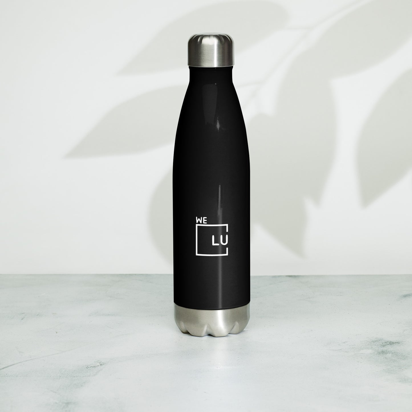 WLU Stainless Steel Water Bottle - White Logo