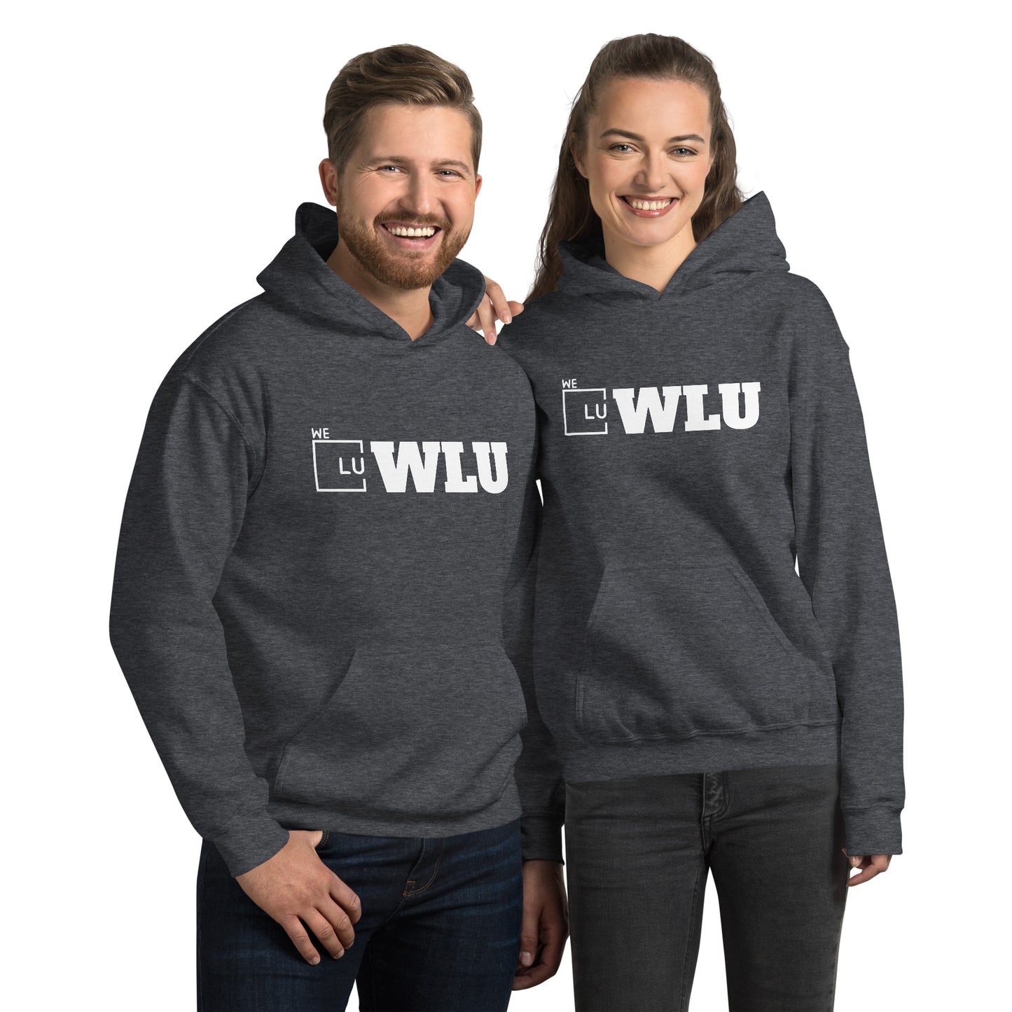 WLU Unisex Hoodie "Letter" - White Logo