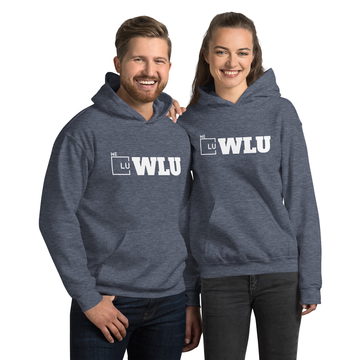 WLU Unisex Hoodie "Letter" - White Logo