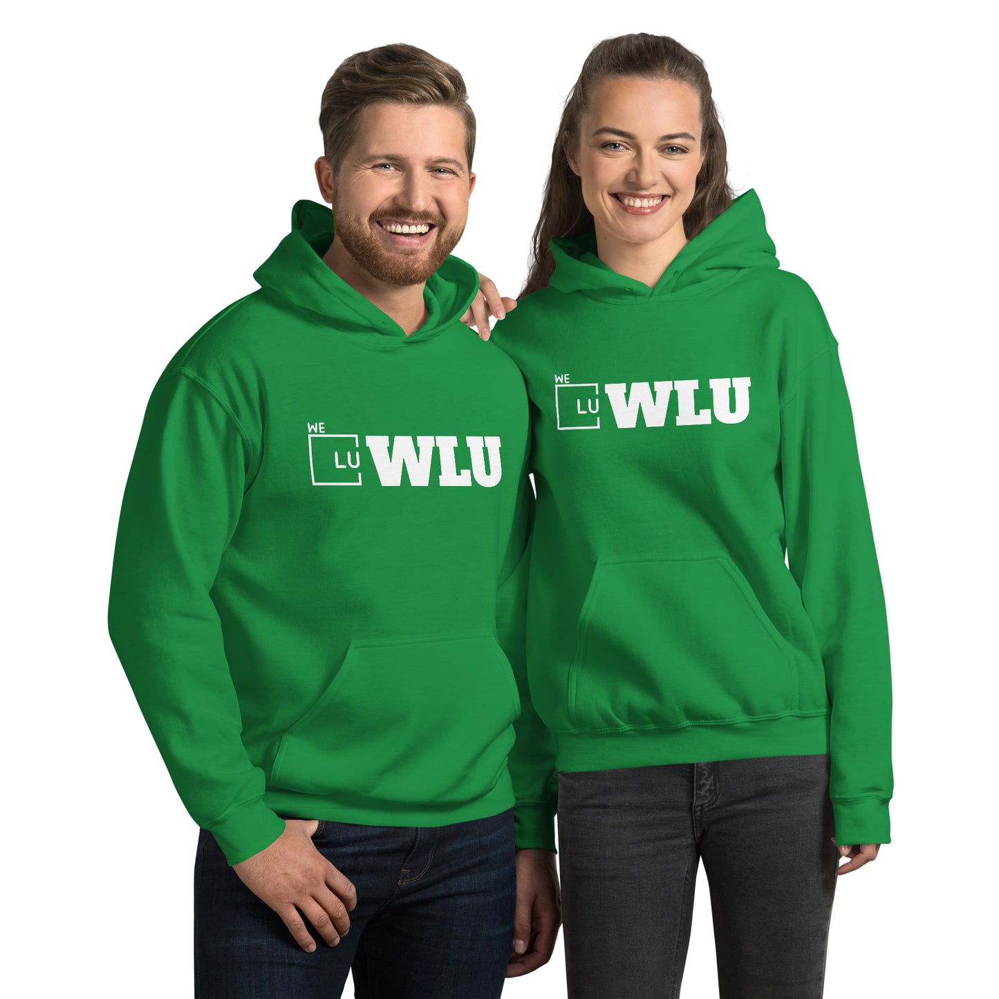 WLU Unisex Hoodie "Letter" - White Logo