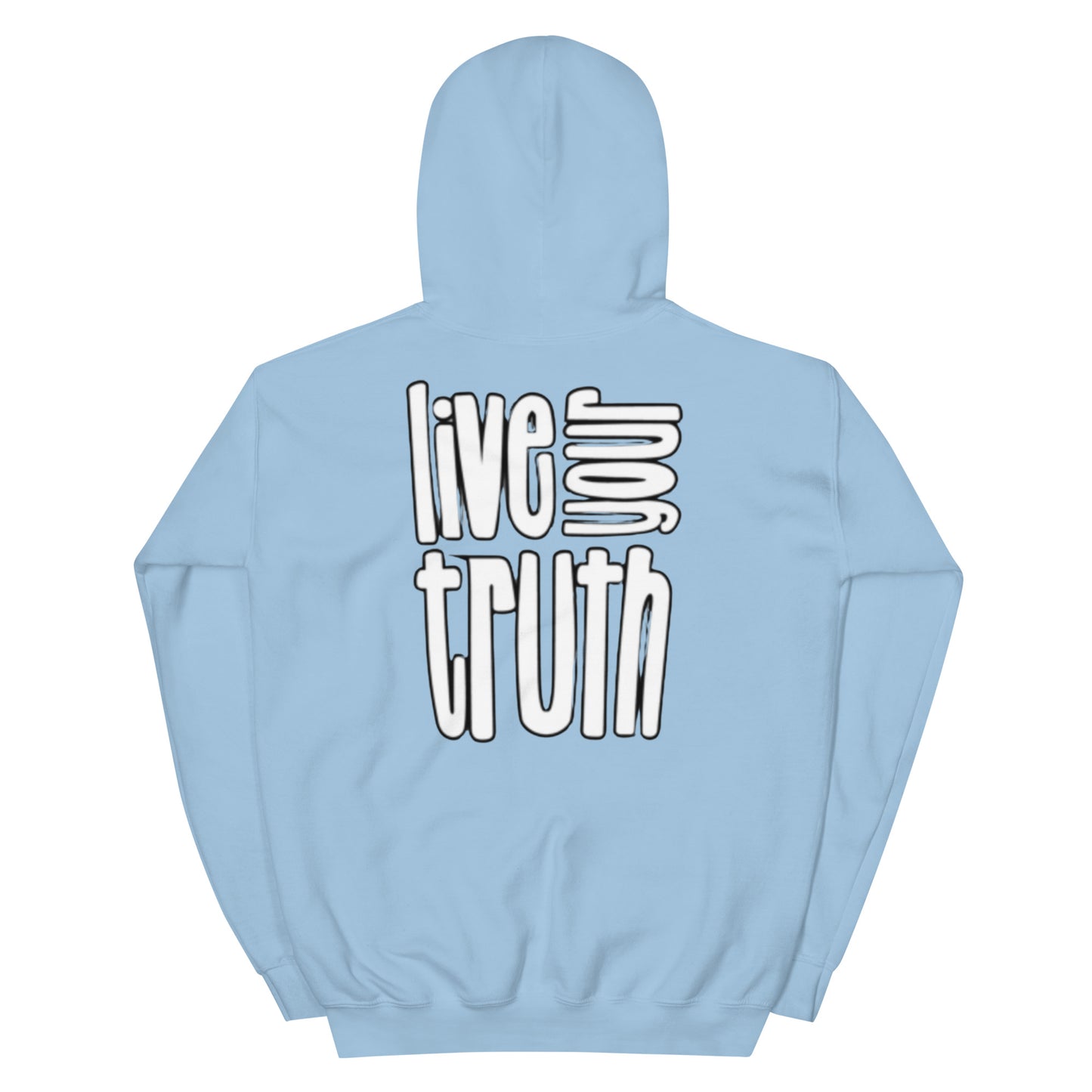 WLU Unisex Hoodie "Live Your Truth" - White Logo